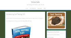 Desktop Screenshot of forestsoils.org