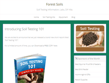 Tablet Screenshot of forestsoils.org